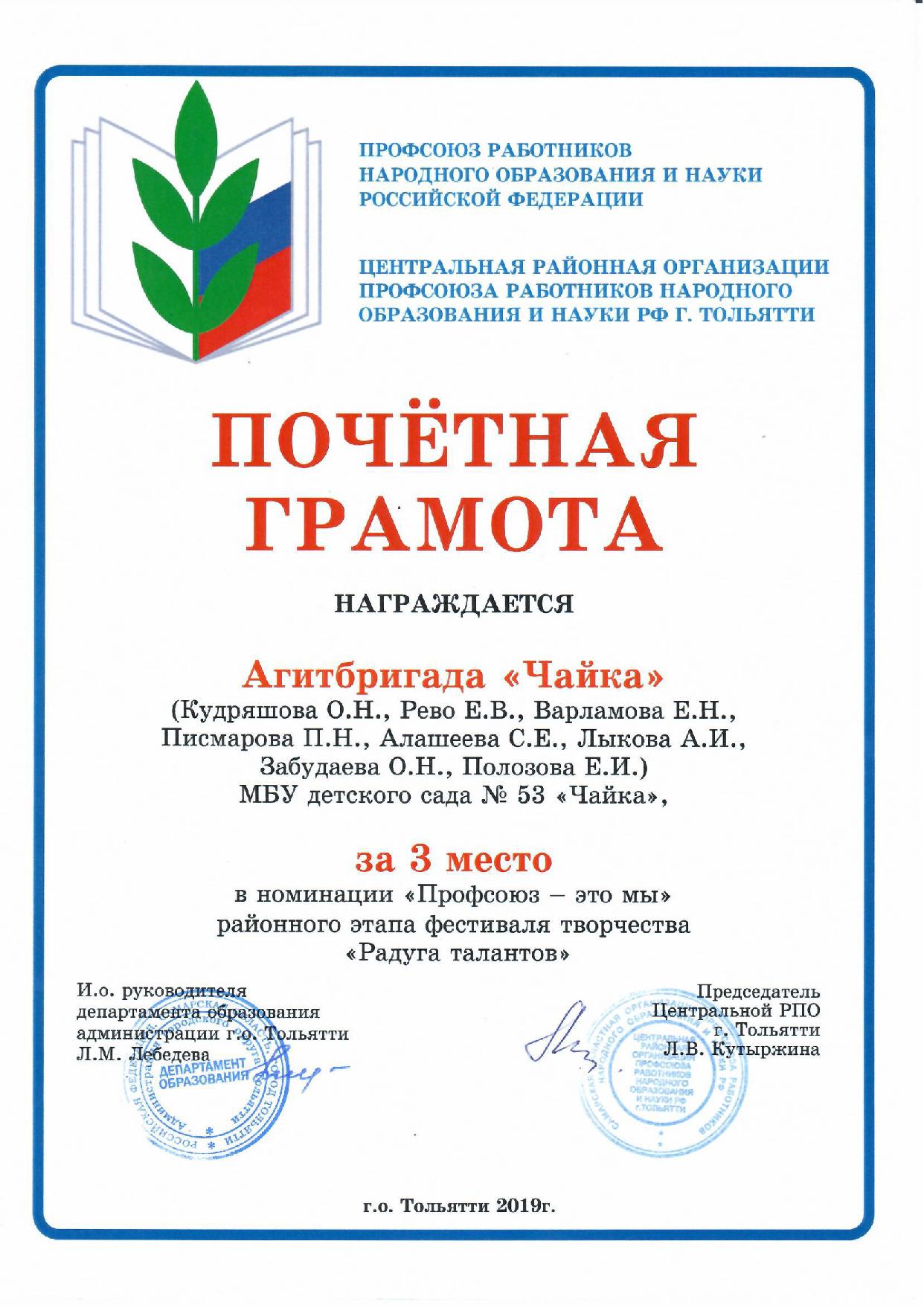 Почетная грамота
