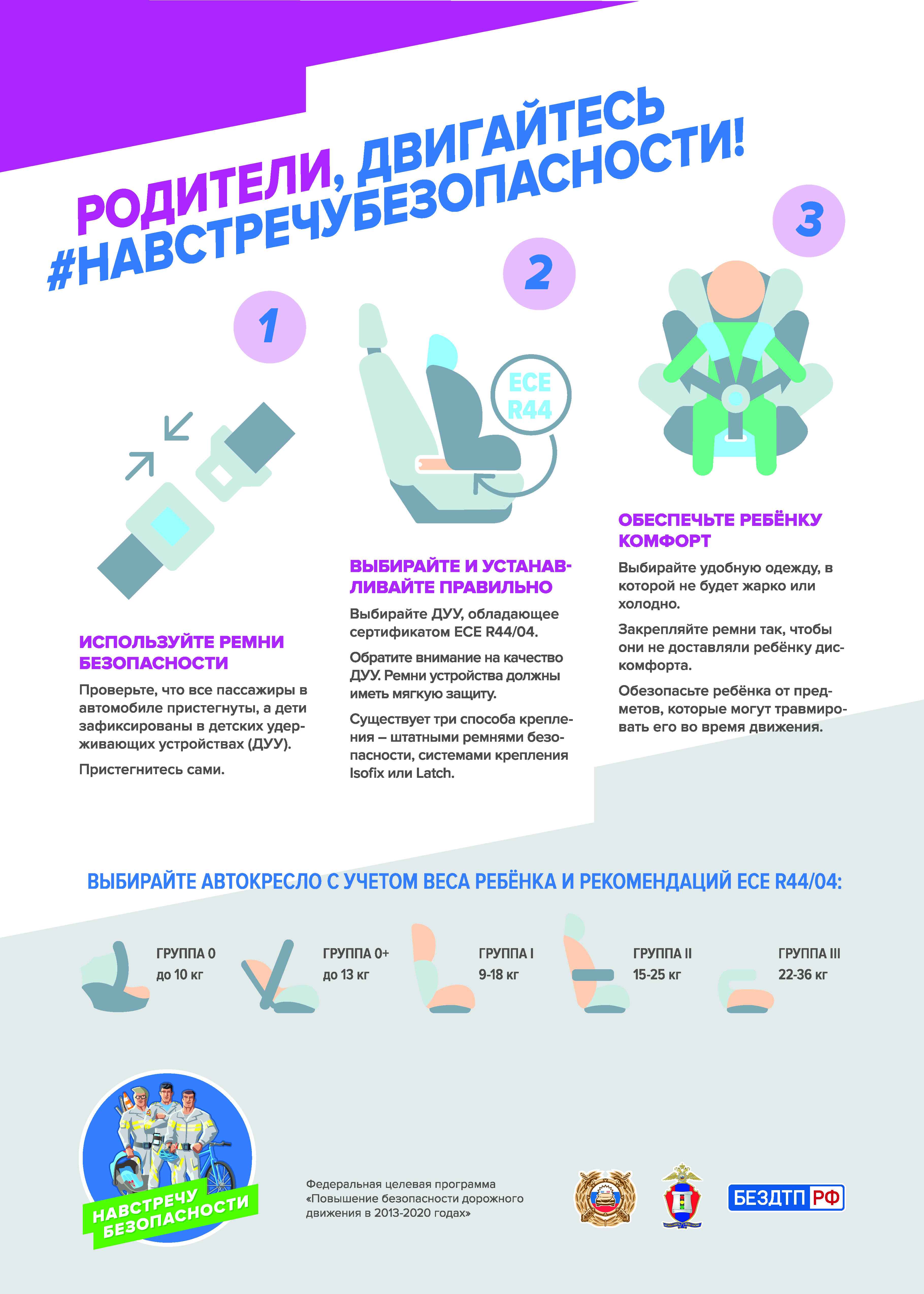 Родители, двигайтесь #навстречубезопасности 
